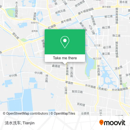清水洗车 map