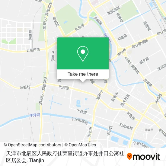 天津市北辰区人民政府佳荣里街道办事处井田公寓社区居委会 map