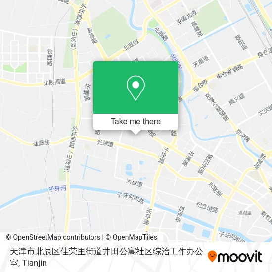 天津市北辰区佳荣里街道井田公寓社区综治工作办公室 map