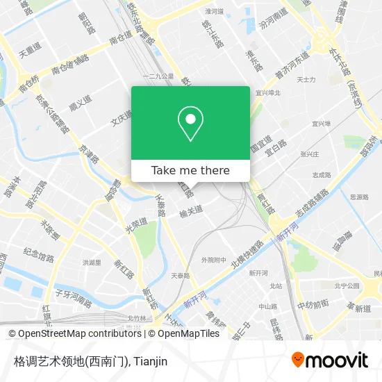 格调艺术领地(西南门) map