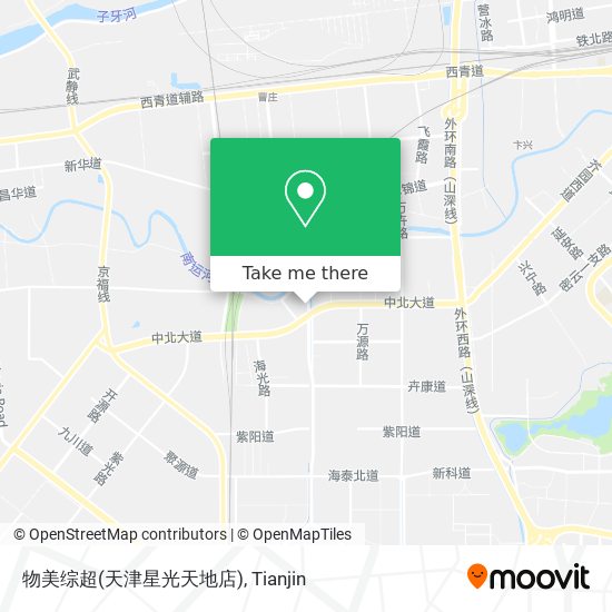 物美综超(天津星光天地店) map