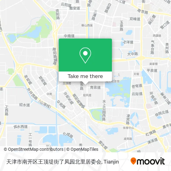 天津市南开区王顶堤街了凤园北里居委会 map