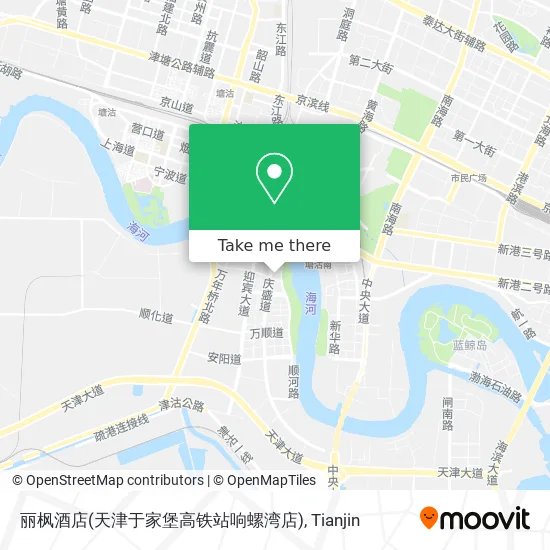 丽枫酒店(天津于家堡高铁站响螺湾店) map