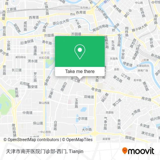天津市南开医院门诊部-西门 map