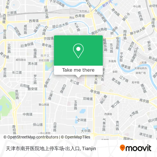 天津市南开医院地上停车场-出入口 map