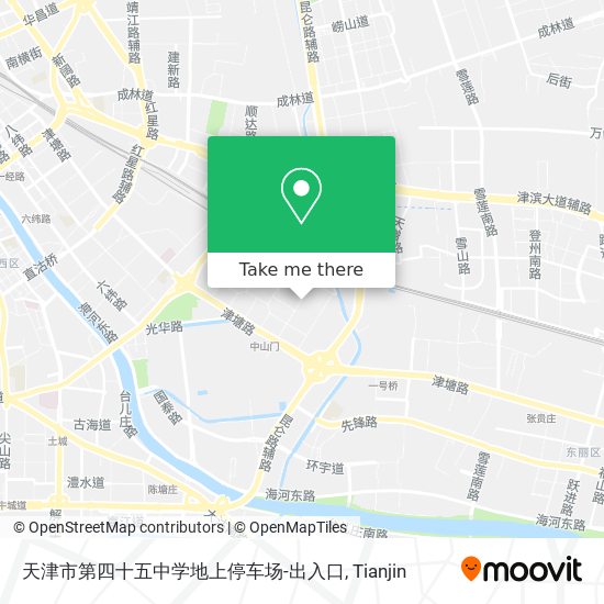 天津市第四十五中学地上停车场-出入口 map