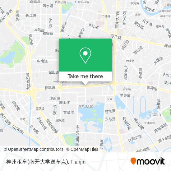 神州租车(南开大学送车点) map