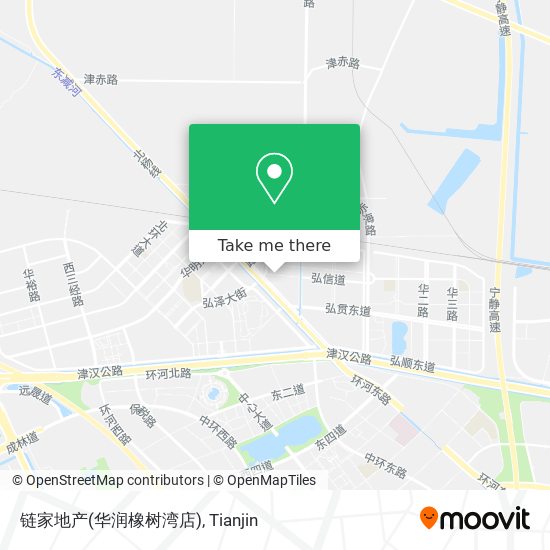 链家地产(华润橡树湾店) map