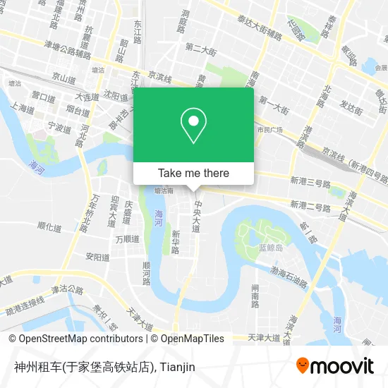 神州租车(于家堡高铁站店) map