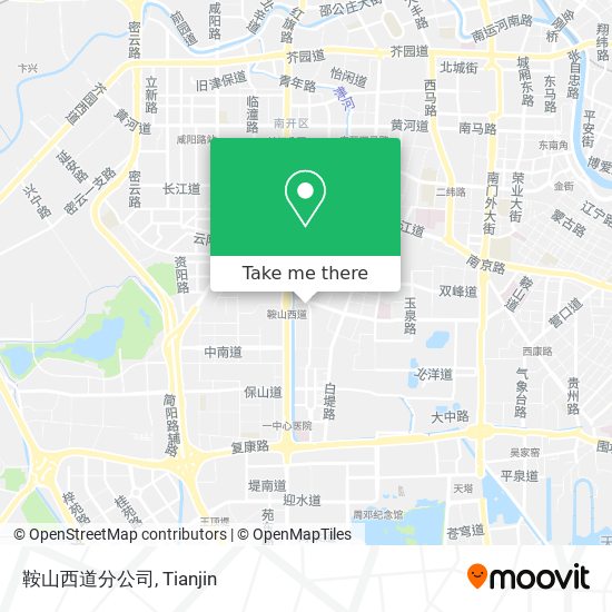 鞍山西道分公司 map