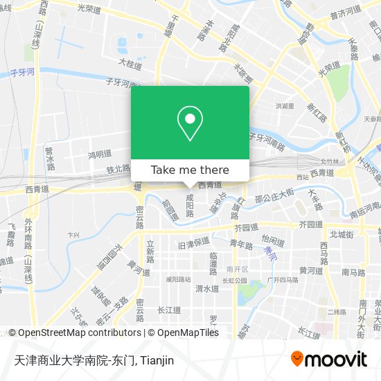 天津商业大学南院-东门 map
