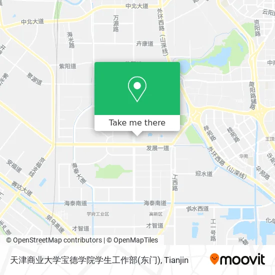 天津商业大学宝德学院学生工作部(东门) map