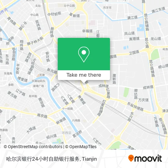 哈尔滨银行24小时自助银行服务 map