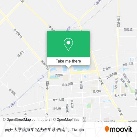 南开大学滨海学院法政学系-西南门 map