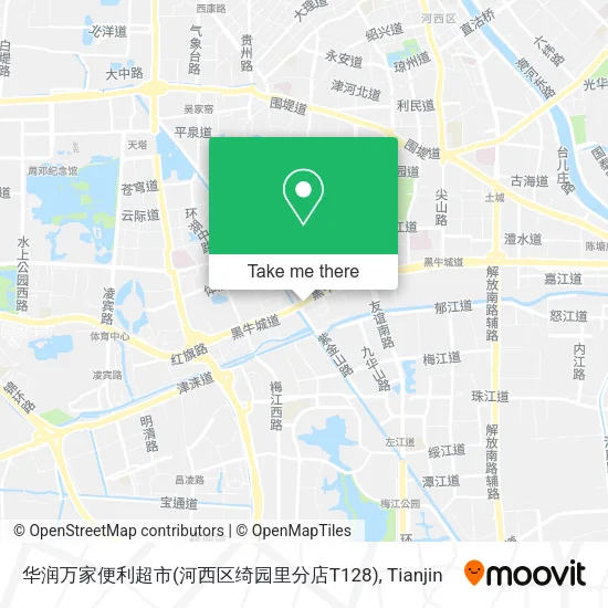华润万家便利超市(河西区绮园里分店T128) map