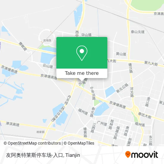 友阿奥特莱斯停车场-入口 map