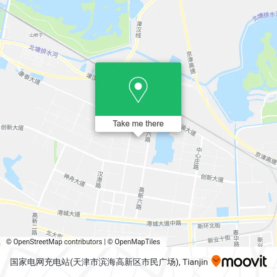 国家电网充电站(天津市滨海高新区市民广场) map