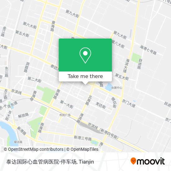 泰达国际心血管病医院-停车场 map
