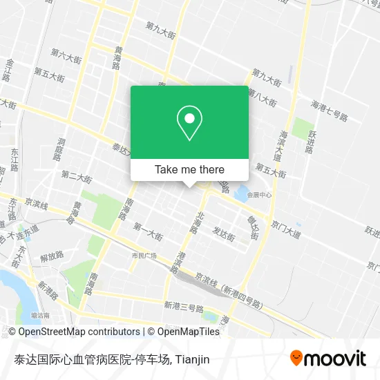 泰达国际心血管病医院-停车场 map