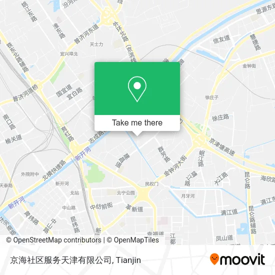 京海社区服务天津有限公司 map