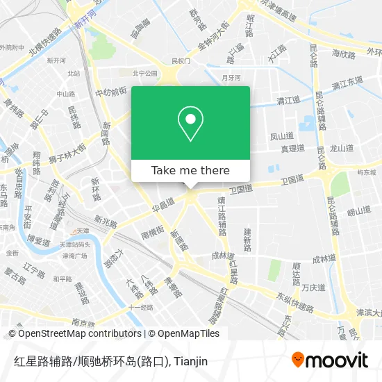 红星路辅路/顺驰桥环岛(路口) map