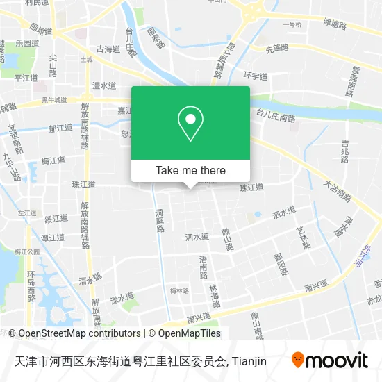 天津市河西区东海街道粤江里社区委员会 map