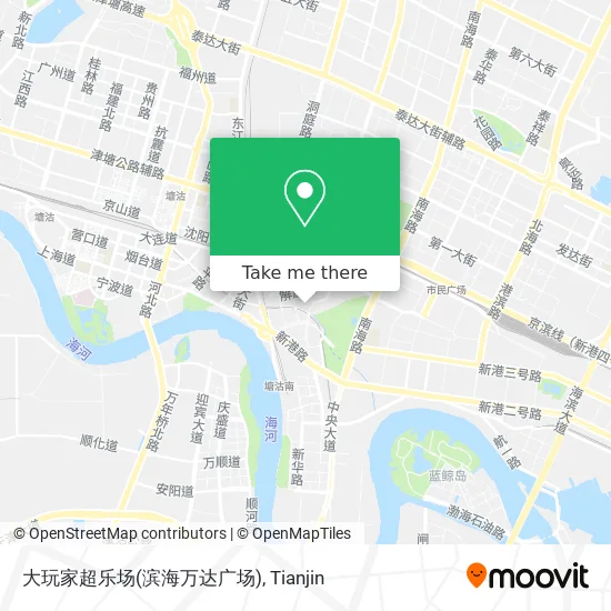 大玩家超乐场(滨海万达广场) map