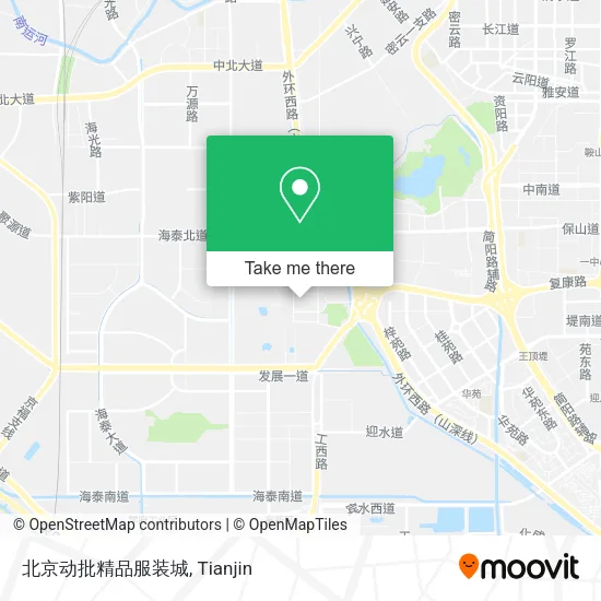 北京动批精品服装城 map