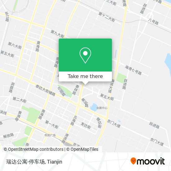 瑞达公寓-停车场 map