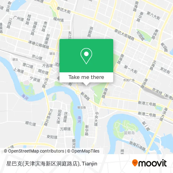 星巴克(天津滨海新区洞庭路店) map