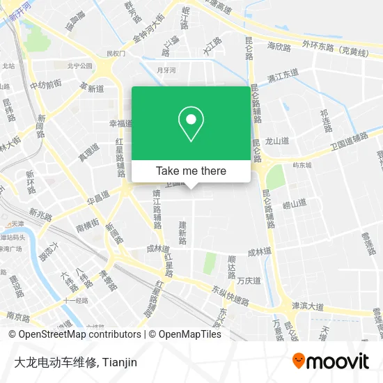 大龙电动车维修 map