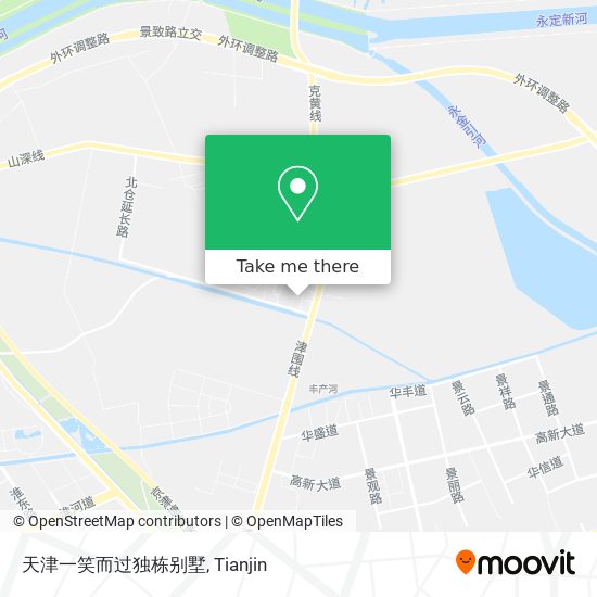 天津一笑而过独栋别墅 map