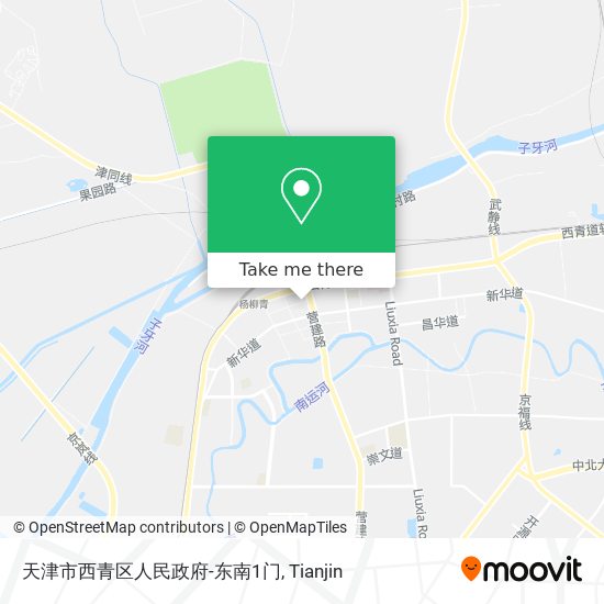 天津市西青区人民政府-东南1门 map