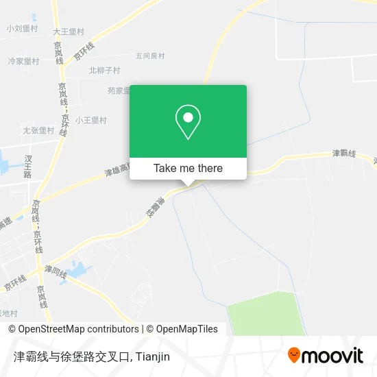 津霸线与徐堡路交叉口 map
