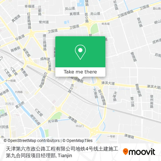 天津第六市政公路工程有限公司地铁4号线土建施工第九合同段项目经理部 map