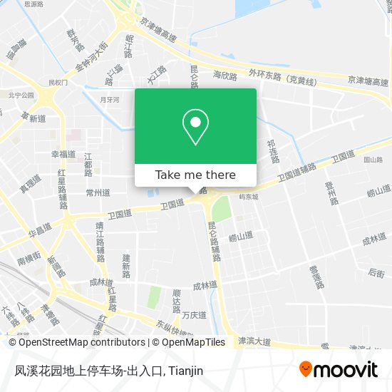 凤溪花园地上停车场-出入口 map