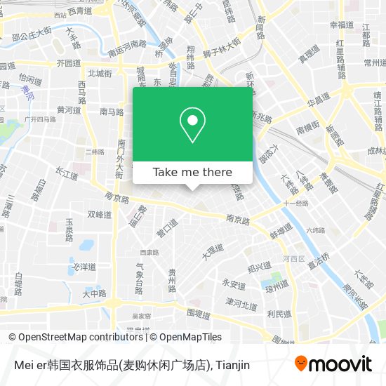 Mei er韩国衣服饰品(麦购休闲广场店) map