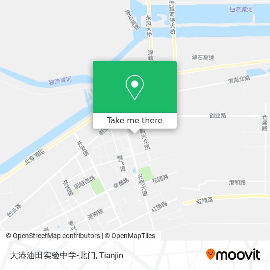 大港油田实验中学-北门 map