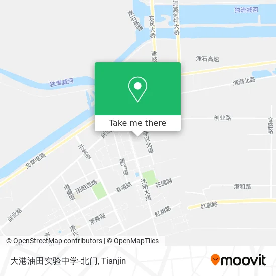大港油田实验中学-北门 map