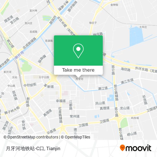 月牙河地铁站-C口 map