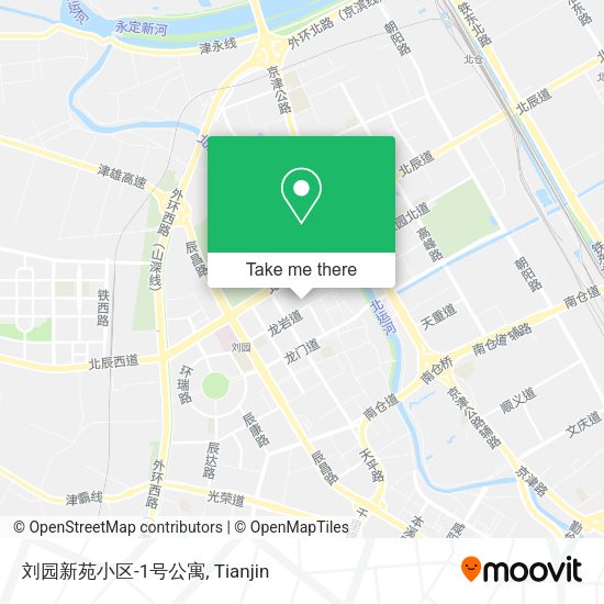 刘园新苑小区-1号公寓 map