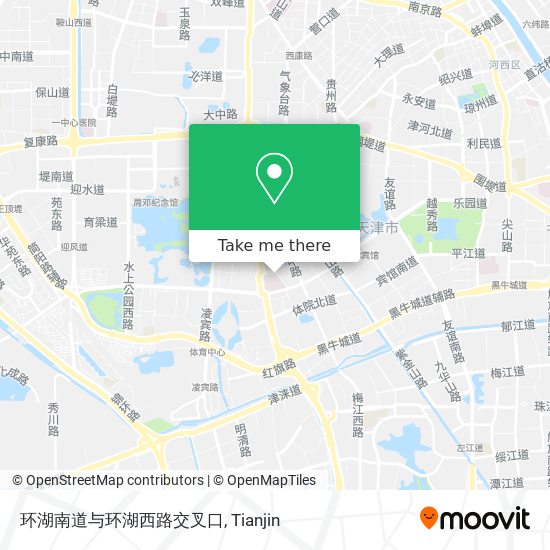 环湖南道与环湖西路交叉口 map