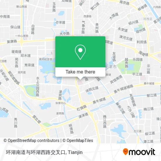 环湖南道与环湖西路交叉口 map