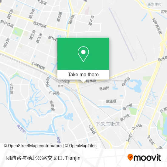 团结路与杨北公路交叉口 map