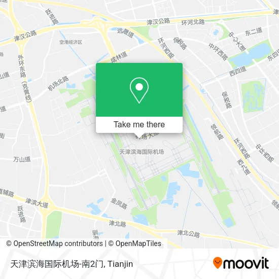 天津滨海国际机场-南2门 map