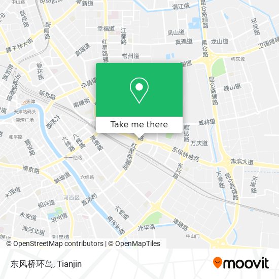 东风桥环岛 map