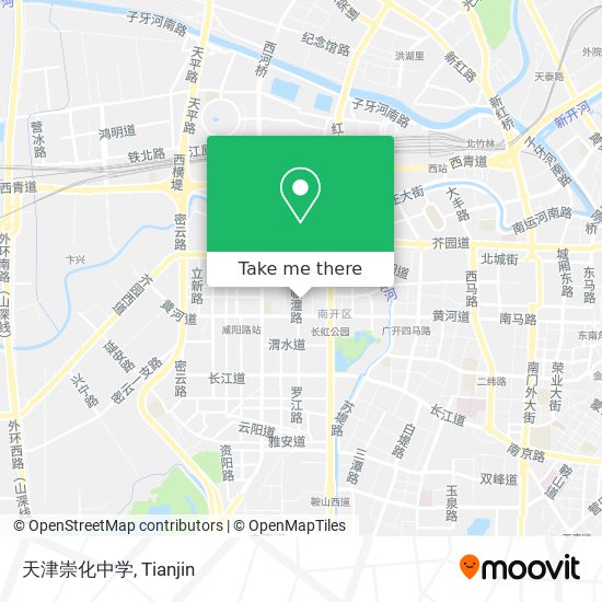 天津崇化中学 map