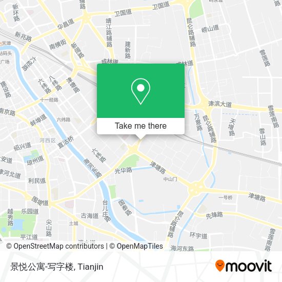 景悦公寓-写字楼 map