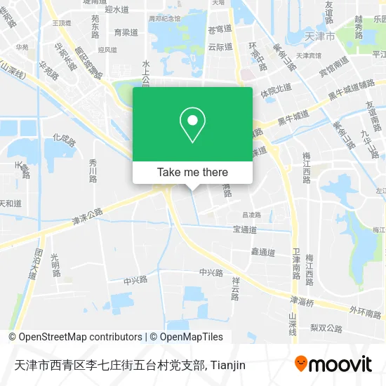天津市西青区李七庄街五台村党支部 map