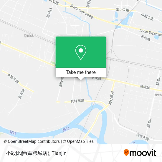 小毅比萨(军粮城店) map